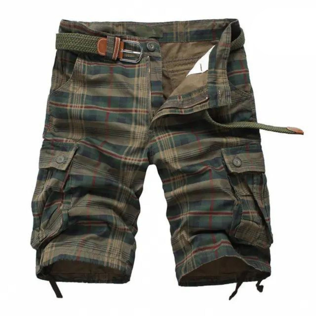 Bequeme Herren-Shorts mit Gürtel und Taschen