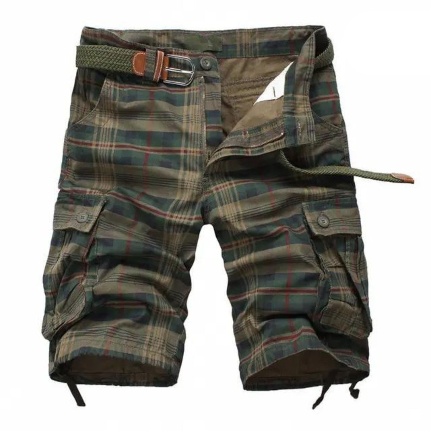 Bequeme Herren-Shorts mit Gürtel und Taschen