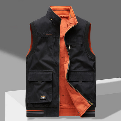 Praktische Herrenweste Ärmellos mit vielen Taschen