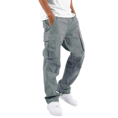 Herren Cargohose Bequem Gerades Bein
