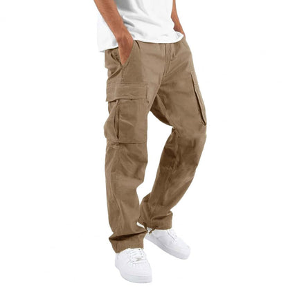 Herren Cargohose Bequem Gerades Bein