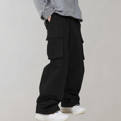 Herren Baggyhose Bequem Lockere Passform