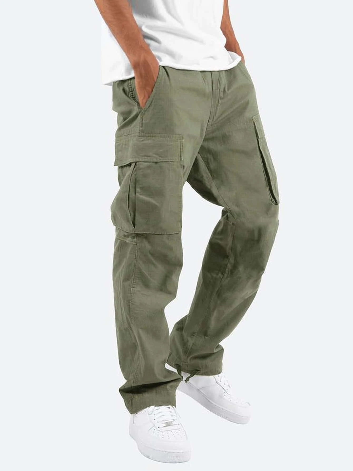 Bequeme Herren Cargohose Loose Fit