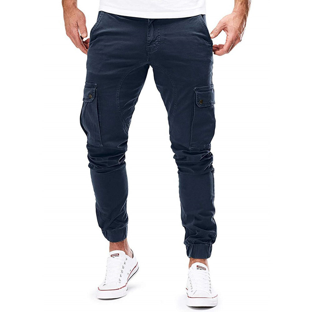 Skinny Cargo Hose Herren Kordelzug