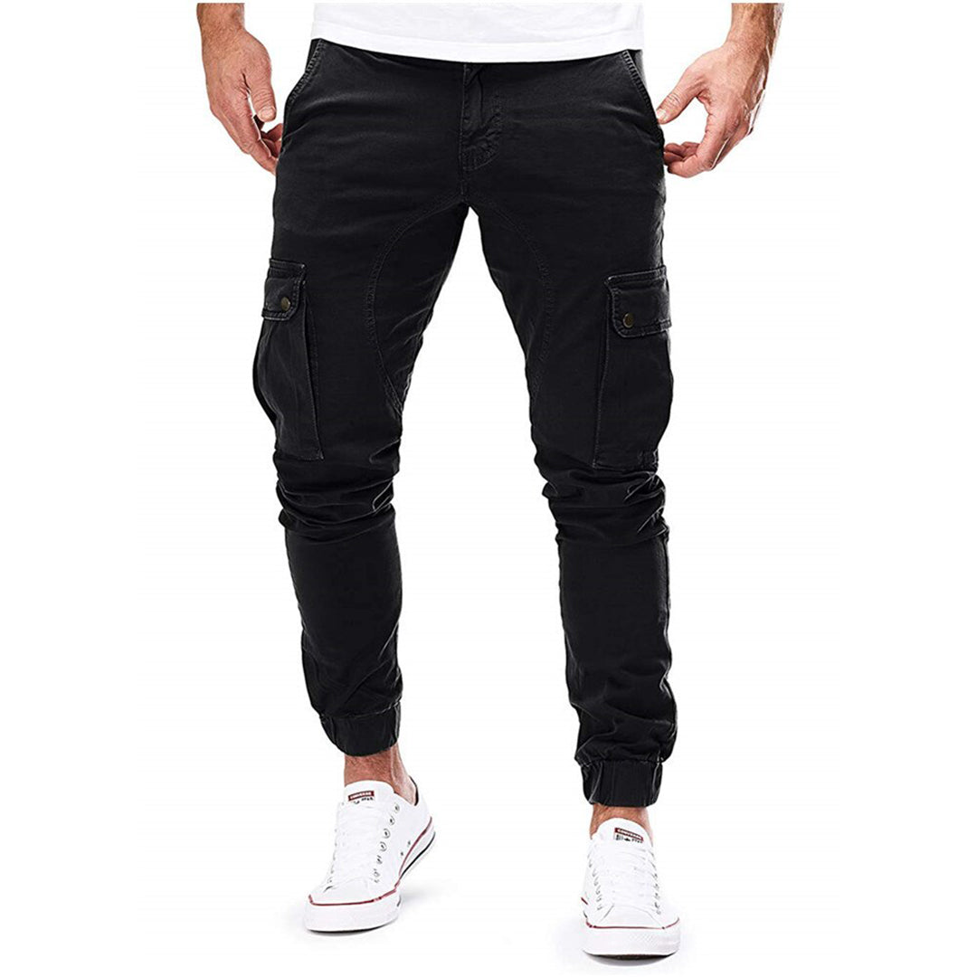 Skinny Cargo Hose Herren Kordelzug