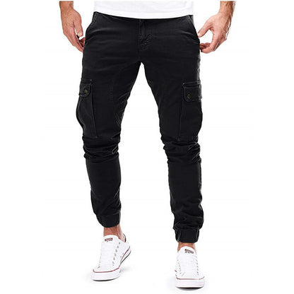 Skinny Cargo Hose Herren Kordelzug
