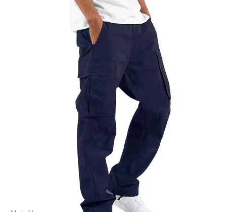Herren Cargohose Bequem Gerade
