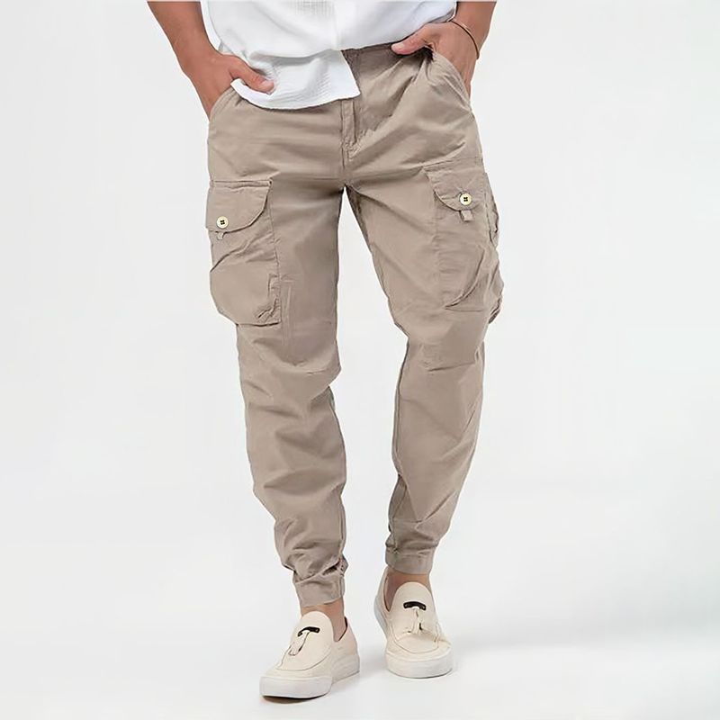 Bequeme Herren-Cargohosen Mit Vielen Taschen