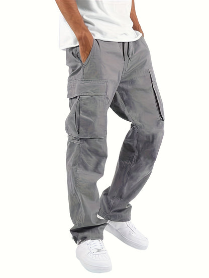 Herren Cargohose Bequem Lockere Passform