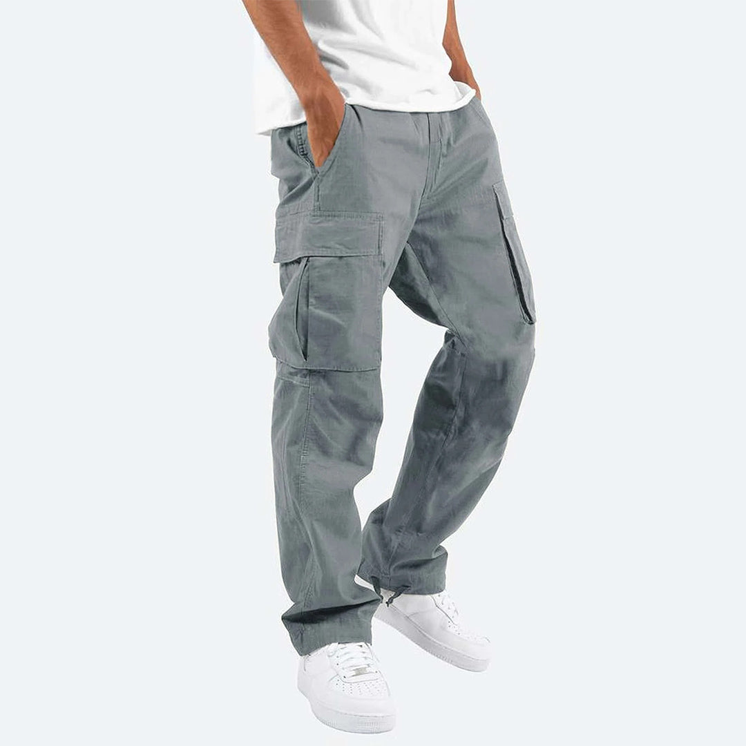 Herren Cargo Hosen Bequem Gerade