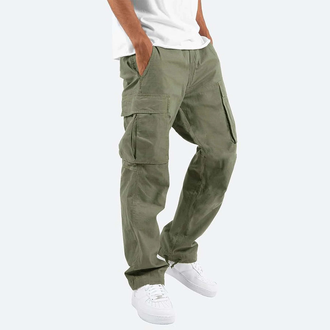 Herren Cargo Hosen Bequem Gerade