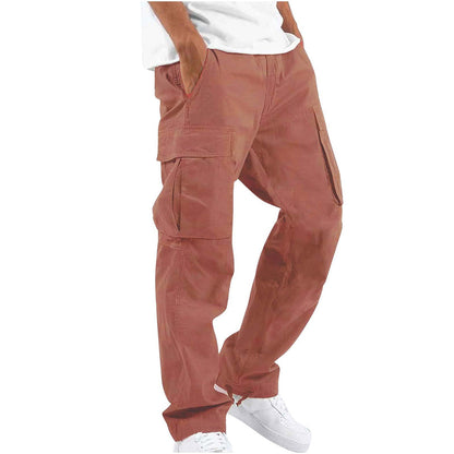Herren Cargo Hosen Bequem Gerade
