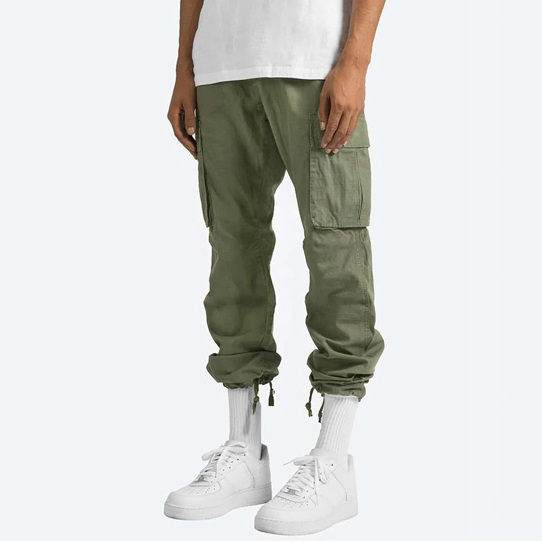 Bequeme Herren Cargo-Hosen Gerader Schnitt