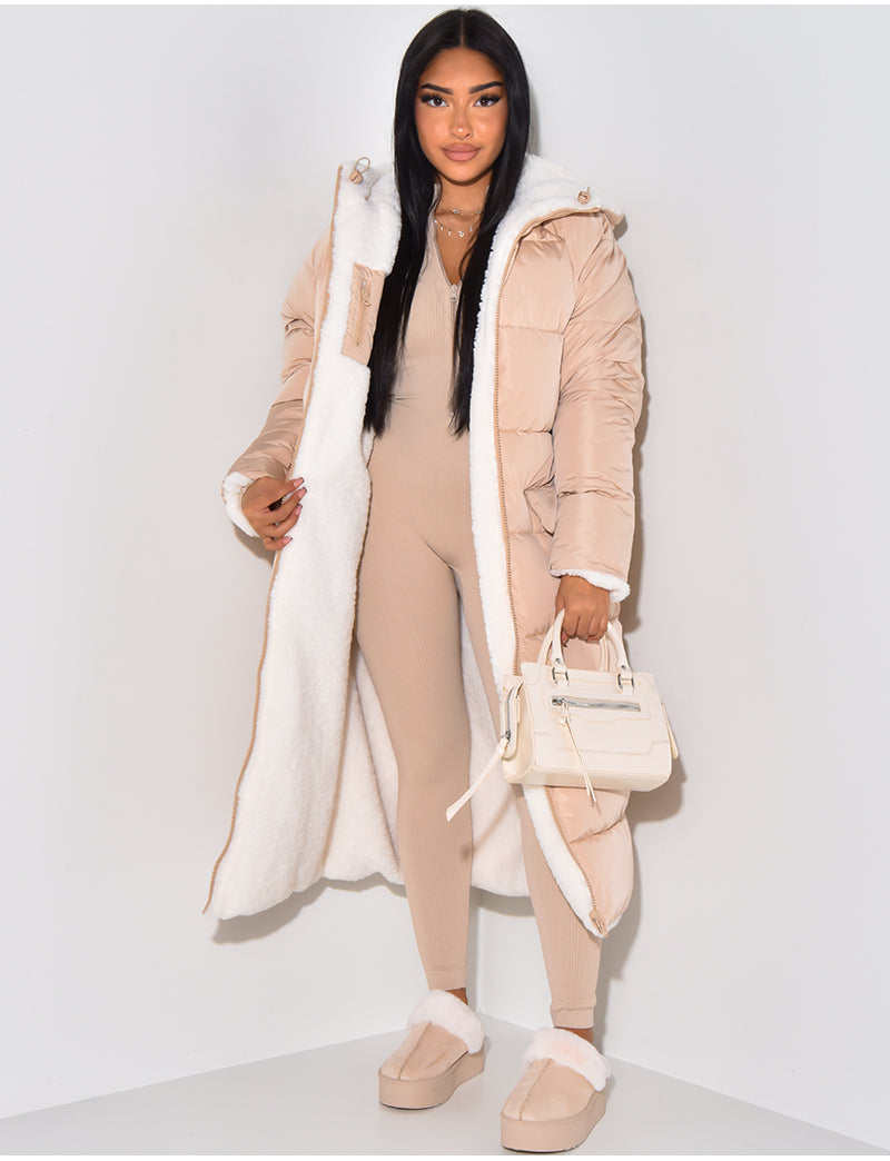 Damen Steppjacke Reversibel mit Reißverschluss