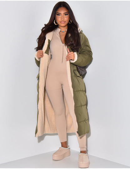 Damen Steppjacke Reversibel mit Reißverschluss