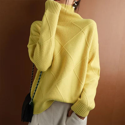 Weicher Cashmere Pullover Rollkragen Damenschal