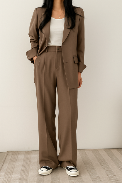 Damen Business Anzug Set Blazer und Hose