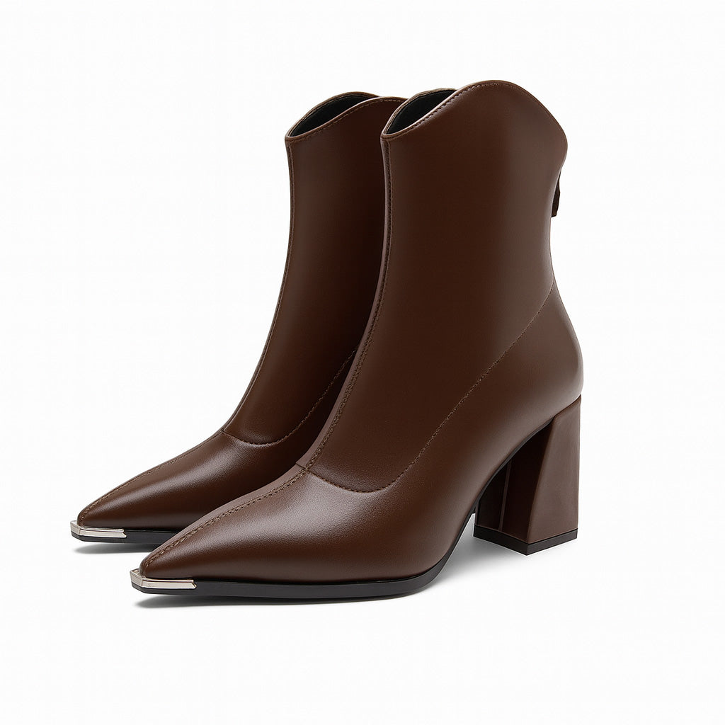Damen Stiefeletten Frühjahr Elegant Spitz - IdealeKleiden