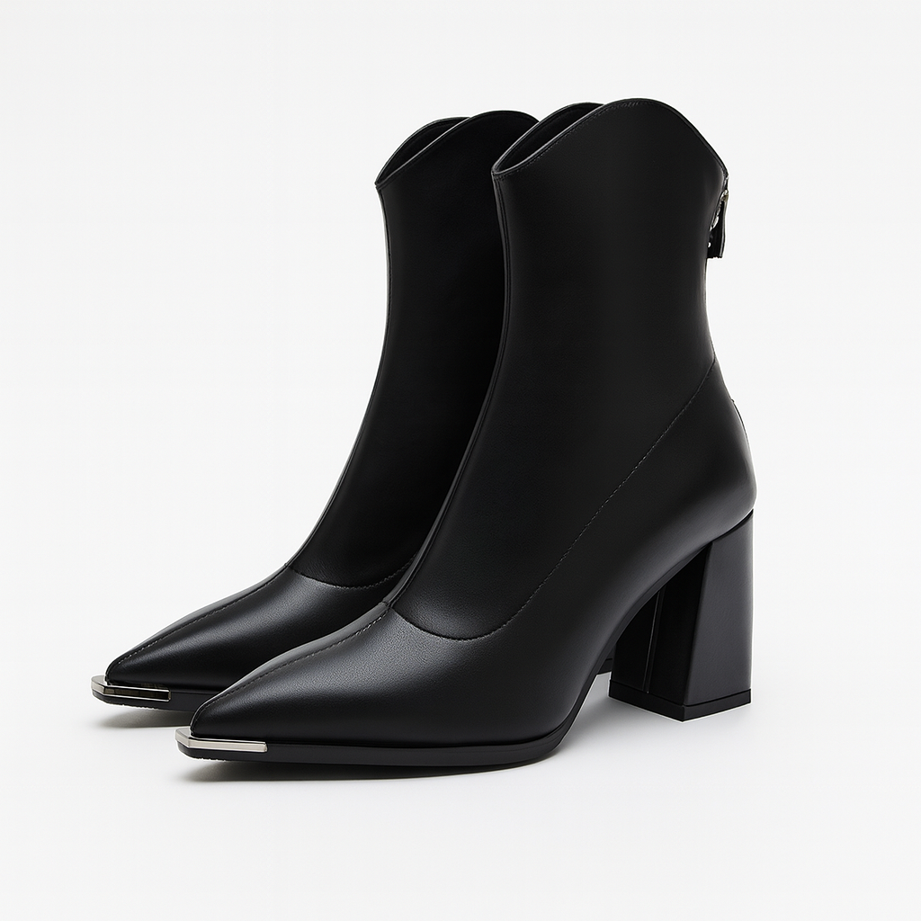 Damen Stiefeletten Frühjahr Elegant Spitz
