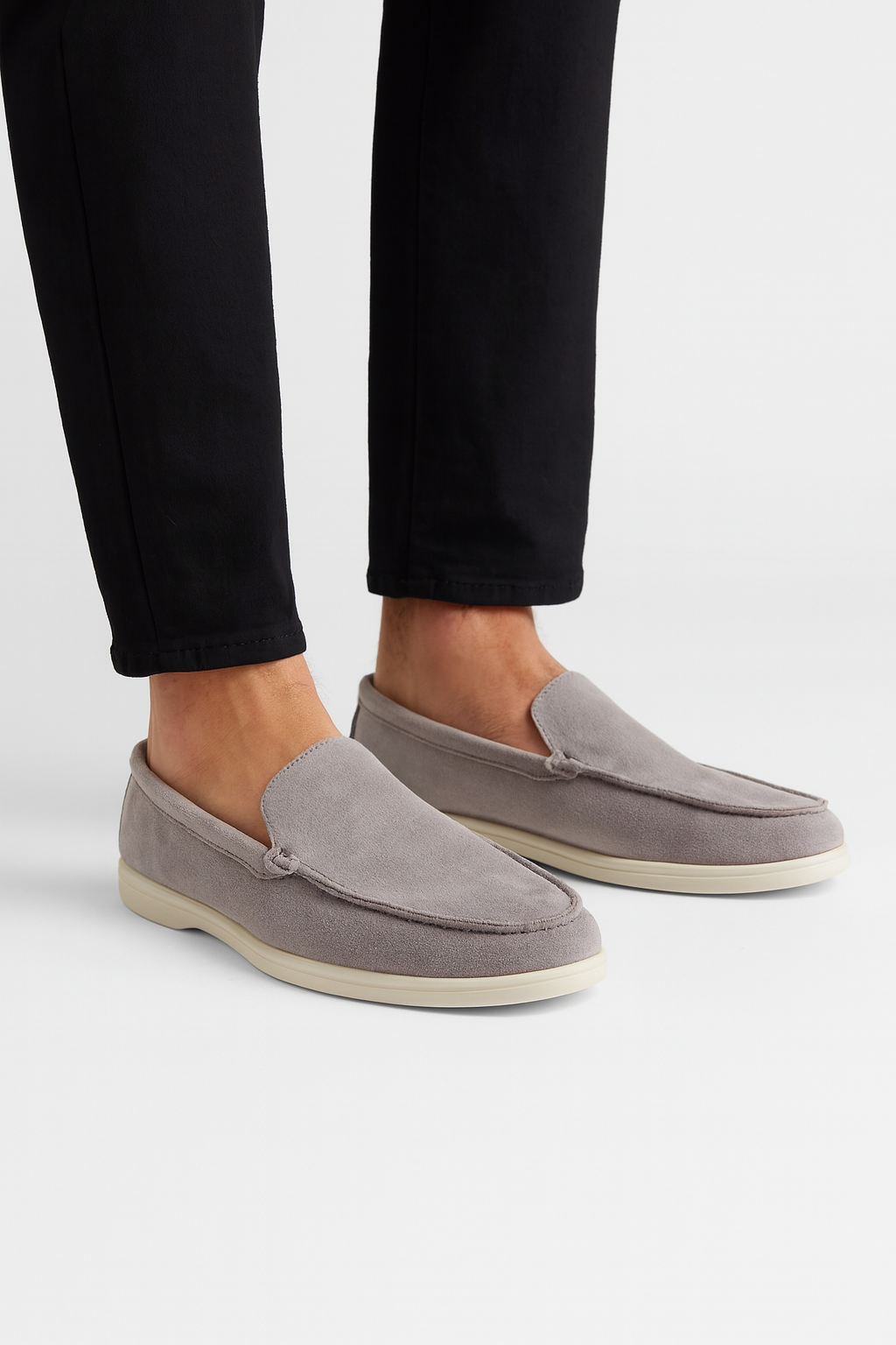 Herren Slipper Schuhe Offener Einstieg