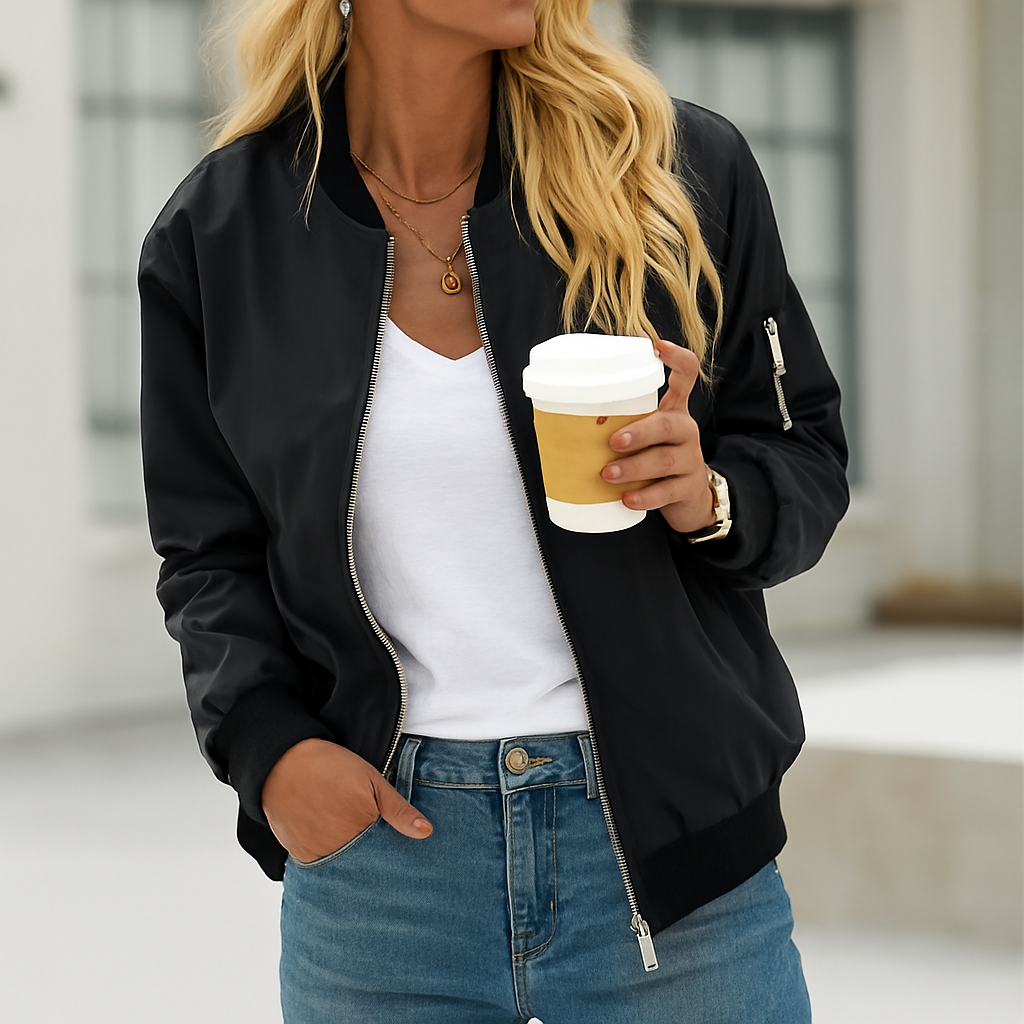 Stylische Damen Bomberjacke