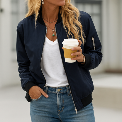 Stylische Damen Bomberjacke