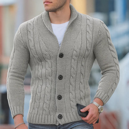 Klassischer Herren Strickpullover Warm