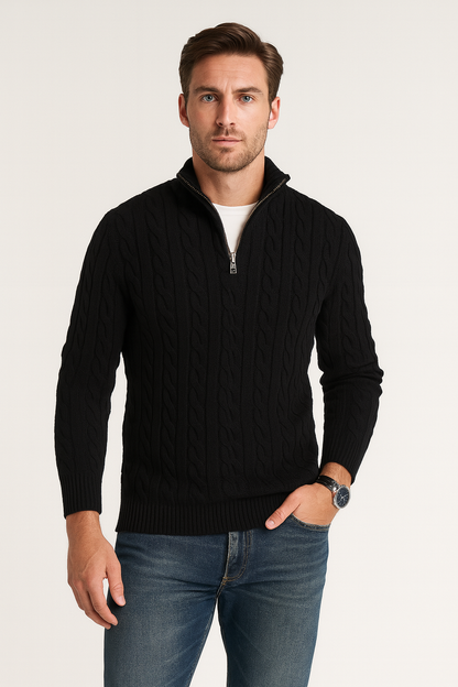 Herren Pullover Stehkragen Modern Style