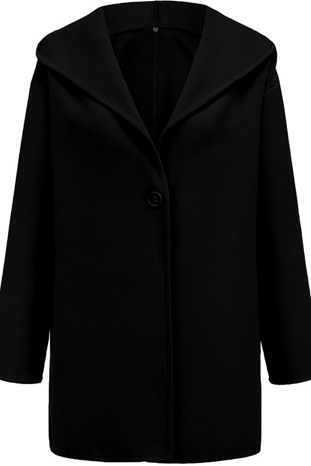 Eleganter Kapuzenmantel Slim Fit Wintermantel