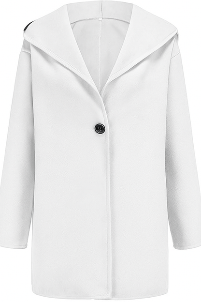 Eleganter Kapuzenmantel Slim Fit Wintermantel