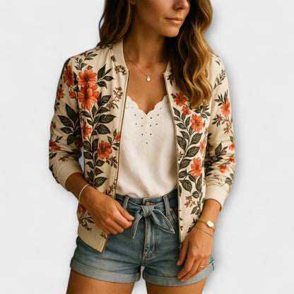 Sommerjacke Blumenmuster
