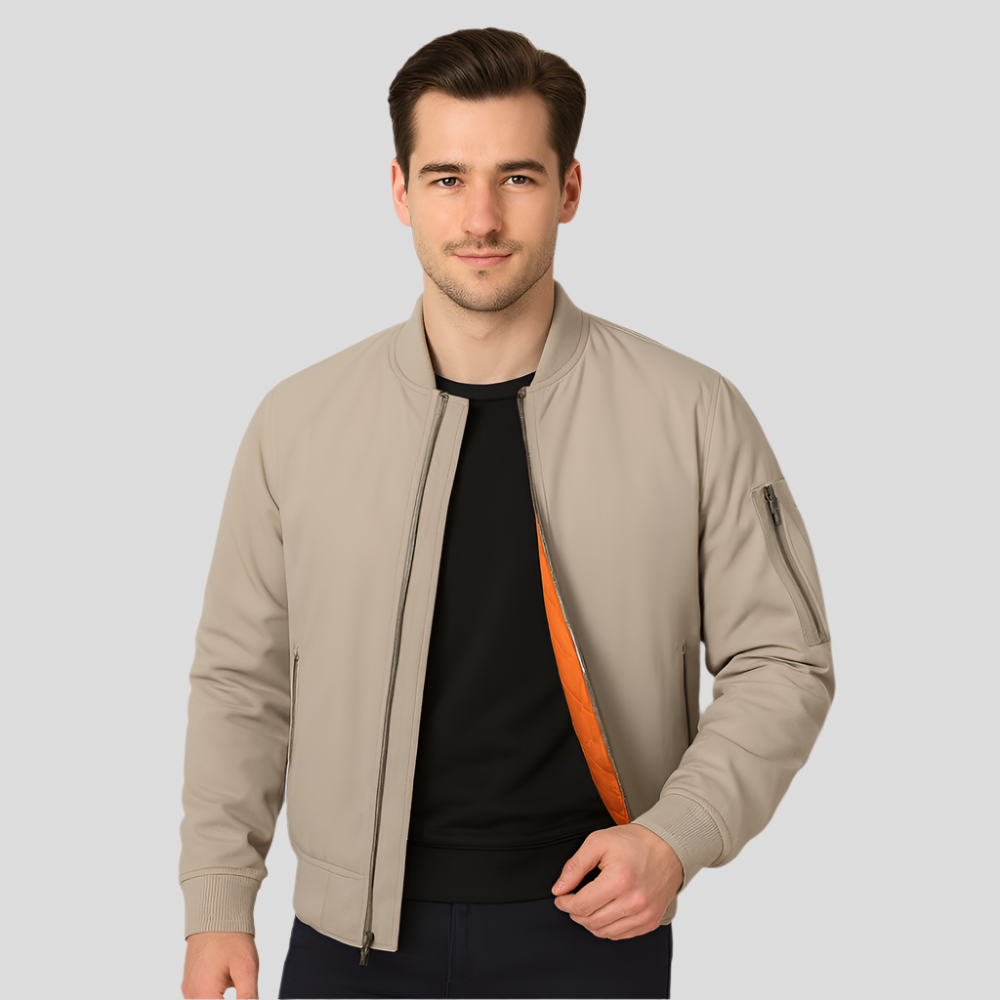 Herren Bomberjacke Warm Innenfutter