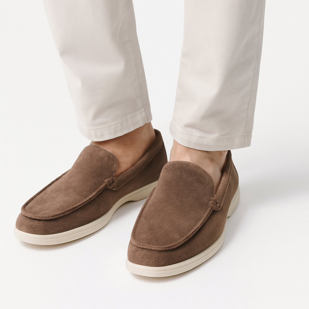 Herren Slipper Schuhe Offener Einstieg