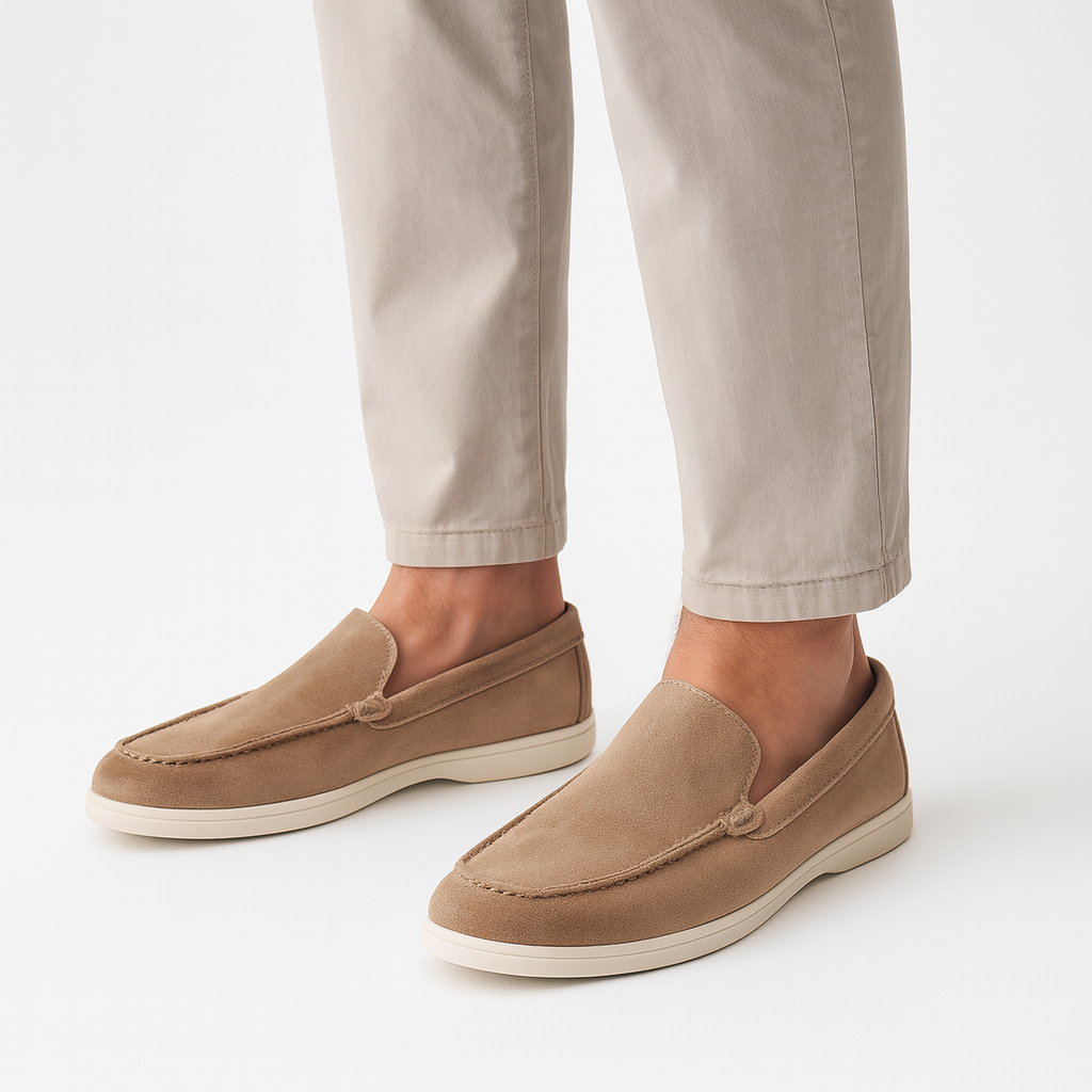 Herren Slipper Schuhe Offener Einstieg