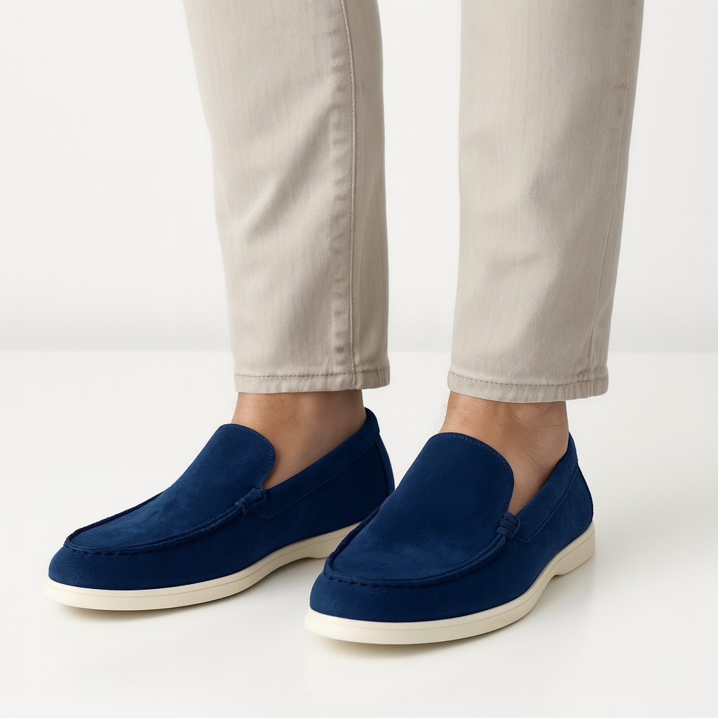 Herren Slipper Schuhe Offener Einstieg