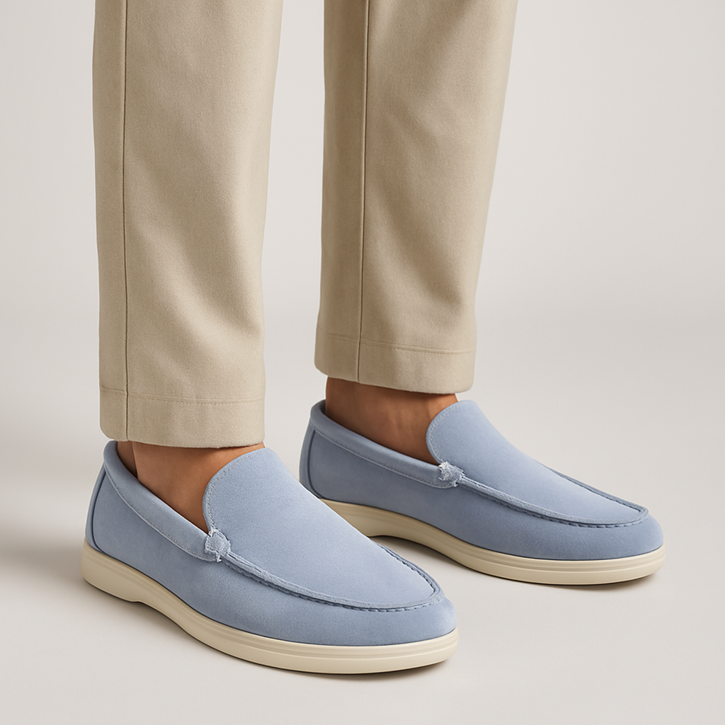 Herren Slipper Schuhe Offener Einstieg