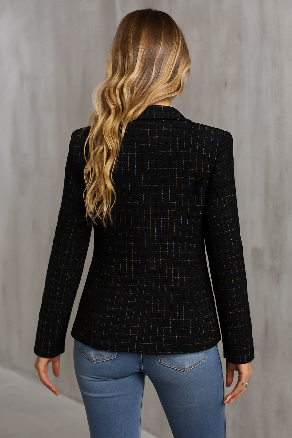 Eleganter Damenblazer mit Doppelknöpfen - IdealeKleiden