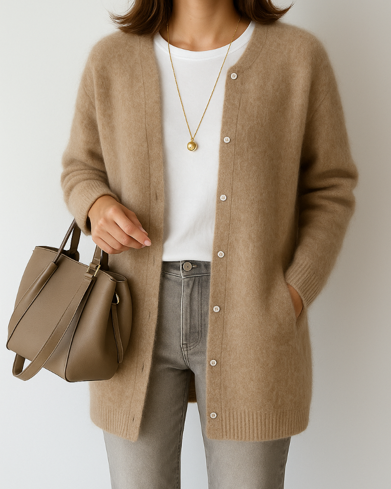Weicher Damenblazer Gemütlich Minimalistisch - IdealeKleiden