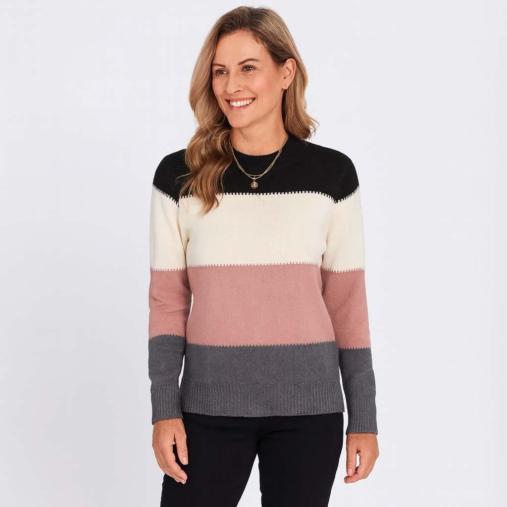 Damen Strickpullover Warm Weich Kapuze - IdealeKleiden