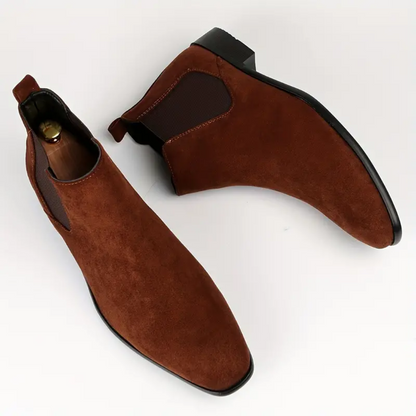 Herren Chelsea Stiefel Wildleder Optik