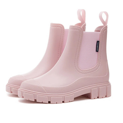 Wasserdichte Regenstiefel Damen Ankle-Boot mit Rutschsicherer Sohle