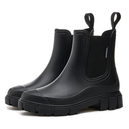 Wasserdichte Regenstiefel Damen Ankle-Boot mit Rutschsicherer Sohle