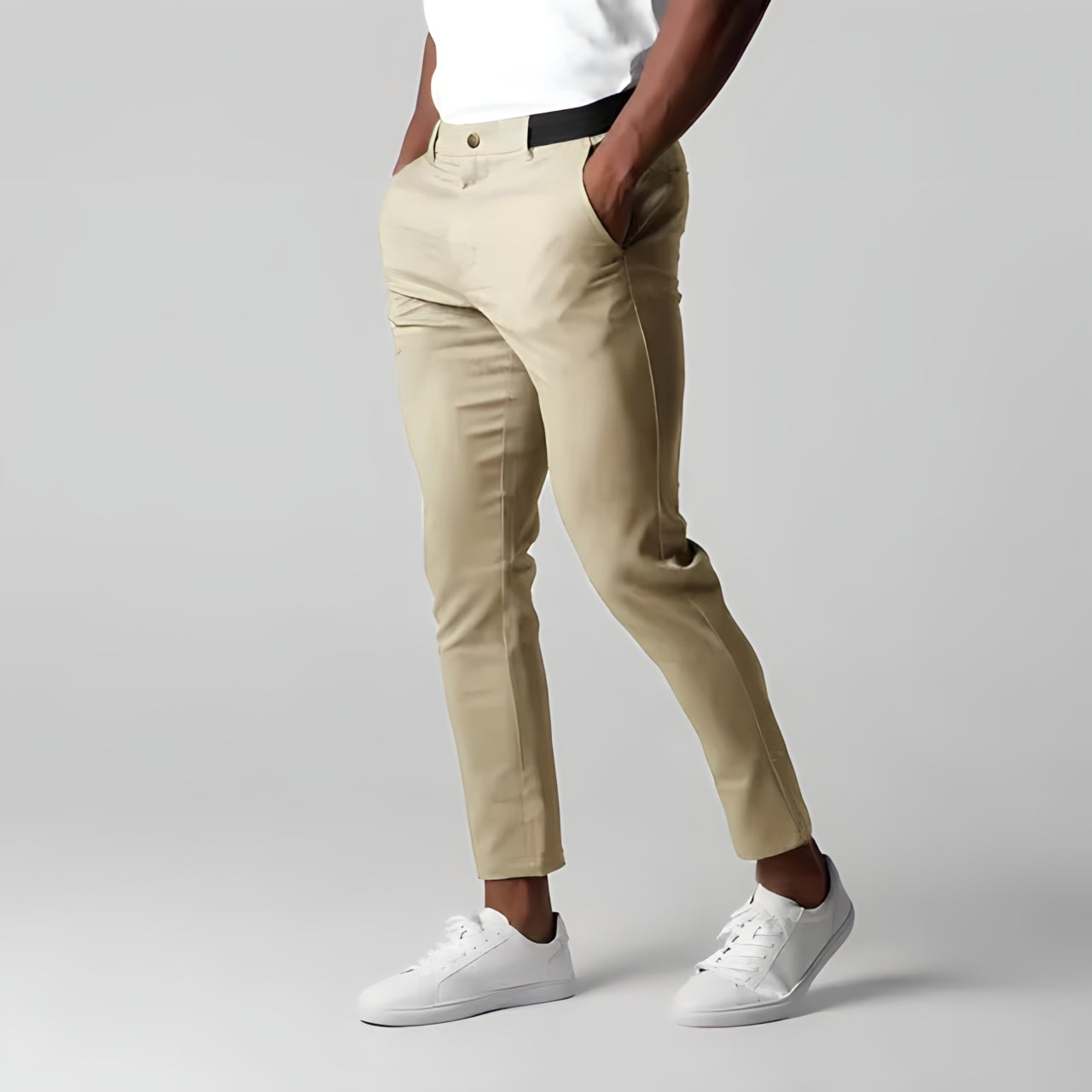 Herren Chino Hose Skinny Stretch Elastisch - IdealeKleiden