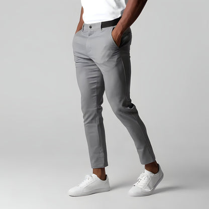 Herren Chino Hose Skinny Stretch Elastisch
