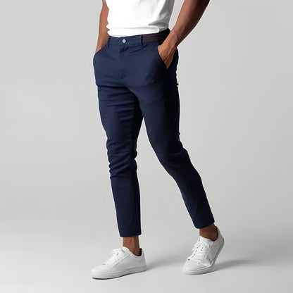 Herren Chino Hose Skinny Stretch Elastisch