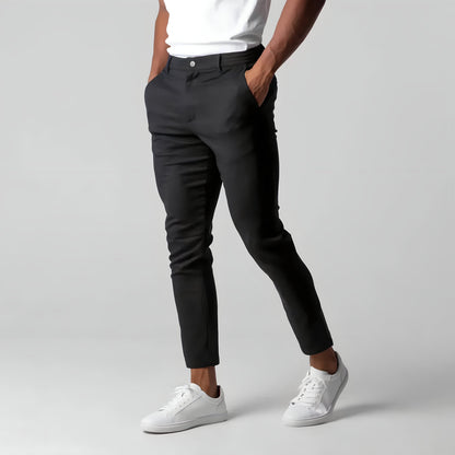 Herren Chino Hose Skinny Stretch Elastisch