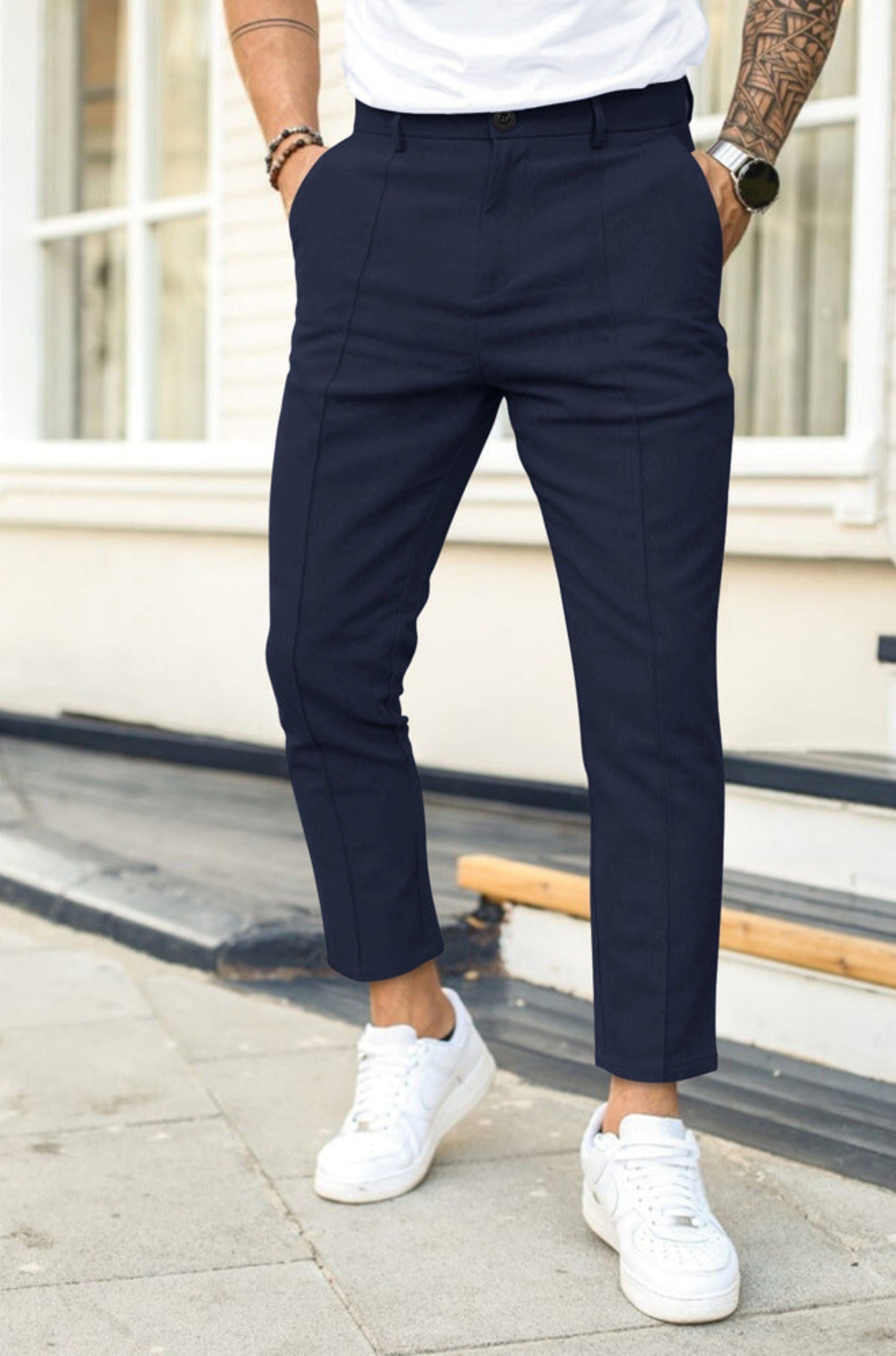 Schmale Herren Chinos Stretch Skinny