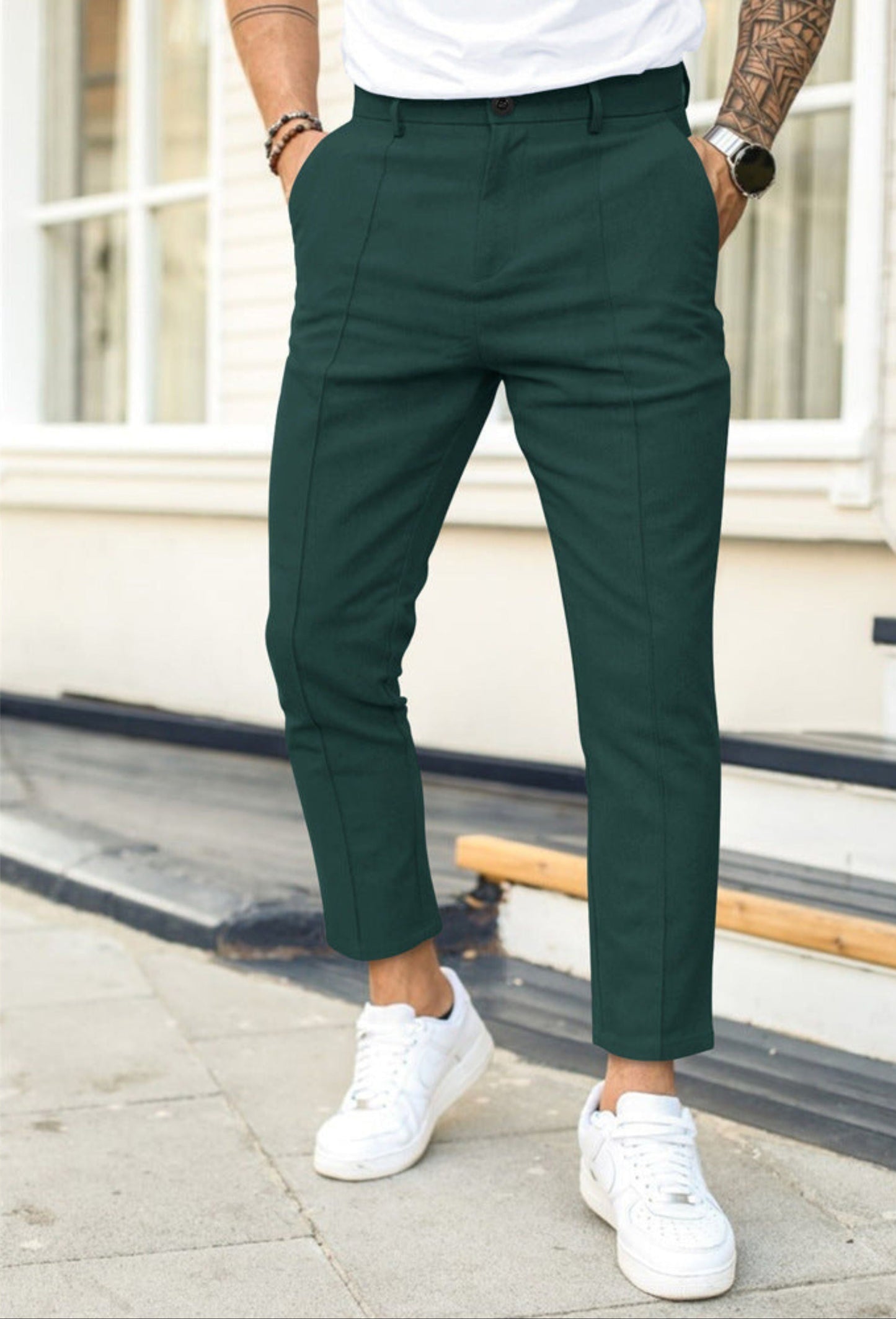 Schmale Herren Chinos Stretch Skinny