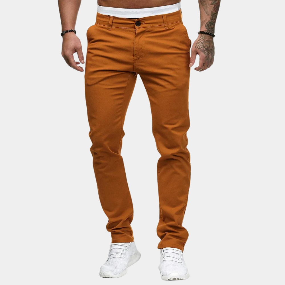 Herren Chinos Hose Slim Fit Stretch