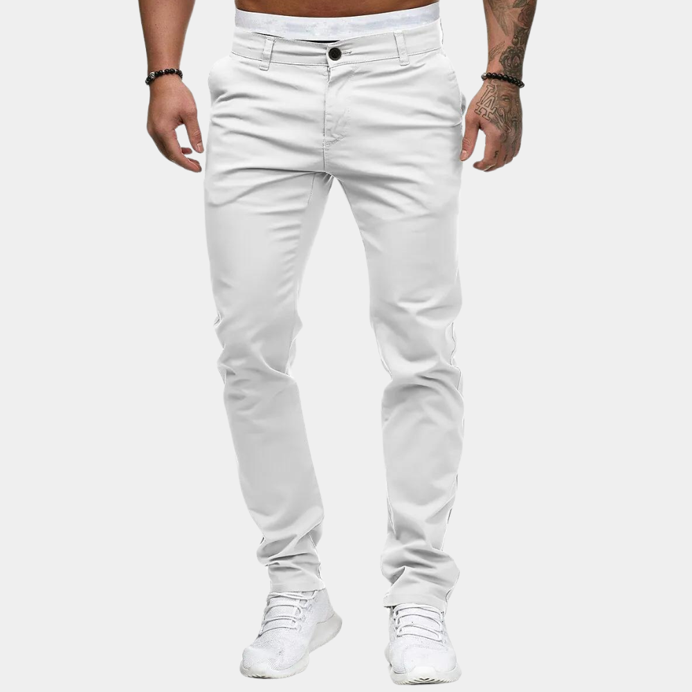 Herren Chinos Hose Slim Fit Stretch